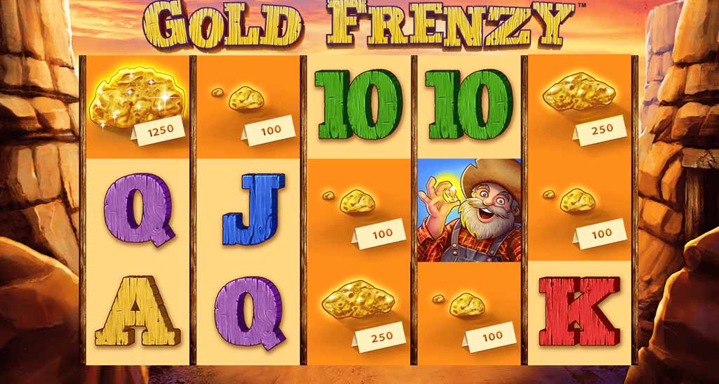Gold Frenzy Slot Spieloberfl&auml;che
